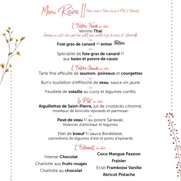 Menu Reine (complet)