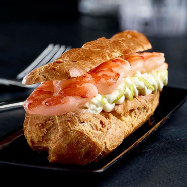 Éclair de gambas, crème de...