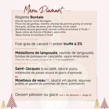 Menu Diamant