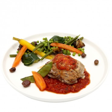 Paupiette de veau , sauce...