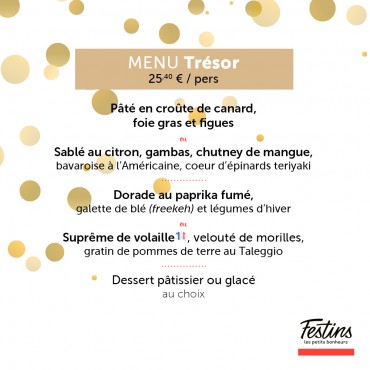 MENU Trésor