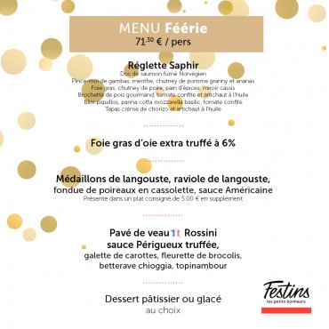 MENU Féérie