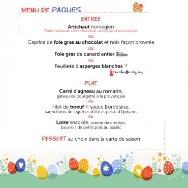 Menu PÂQUES