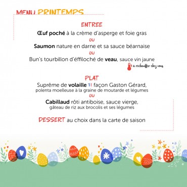 Menu PRINTEMPS