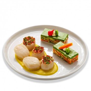 Saint-Jacques au saté,...