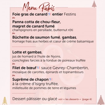 Menu Rubis