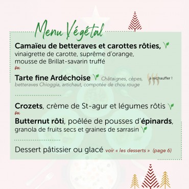 Menu Végétarien