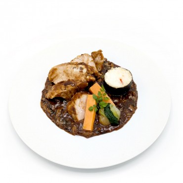 Ris de veau rôti au miel et...