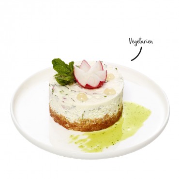 Cheesecake concombre, radis...