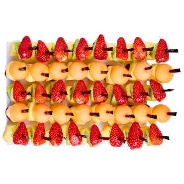 Brochettes de fruits de saison