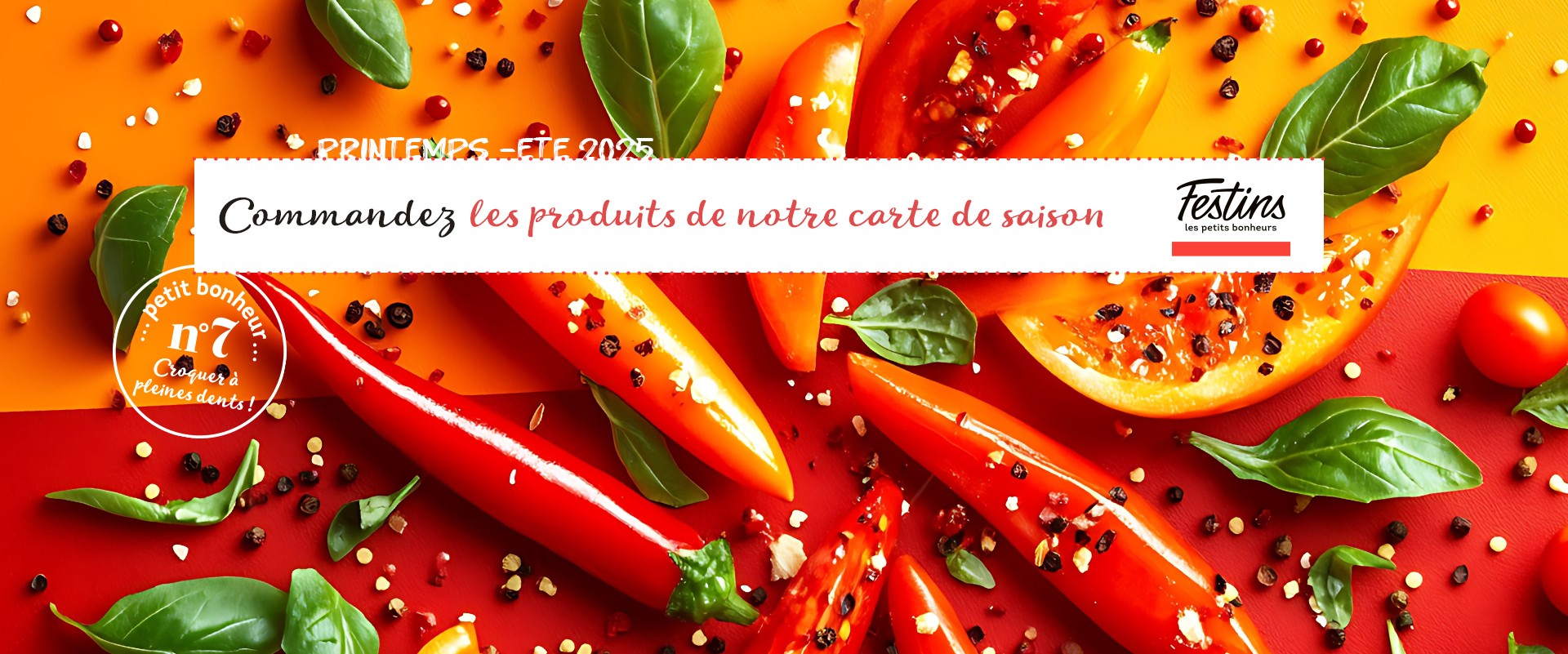 Carte traiteur de saison Printemps-Eté 2025 - Festins